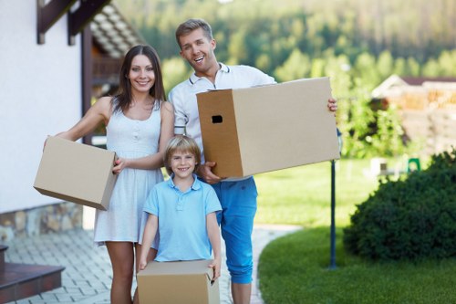 Removal team preparing for a home move in Northwood