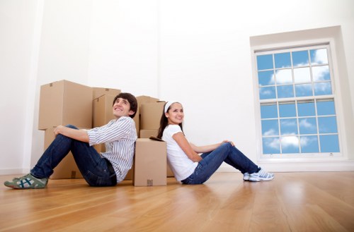 Local student moving team handling a small flat move in Northwood