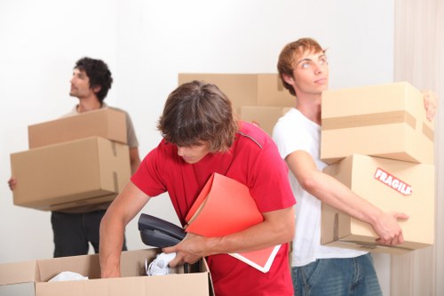 Careful handling of furniture during a Northwood house move