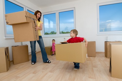 Prepared moving truck loaded for a Northwood home move
