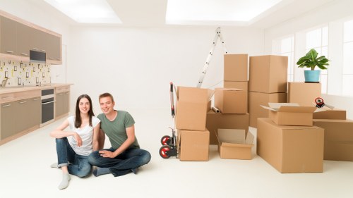 Team handling furniture during a Northwood home relocation