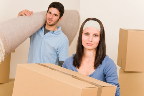 Packing and loading household items for a local relocation